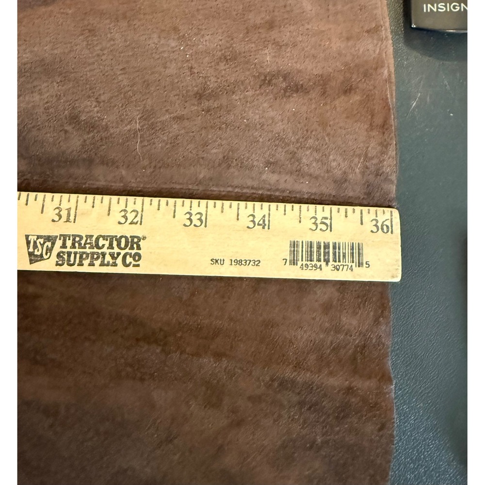 Chicos 0 US Small Suede Jalyn Maxi Skirt Chocolate Brown Genuine Leather NEW - Picture 6 of 8